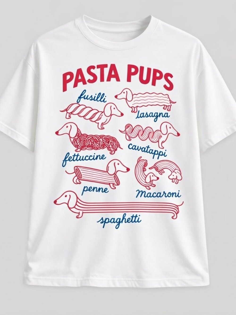 Pasta Pups T Shirt 2026